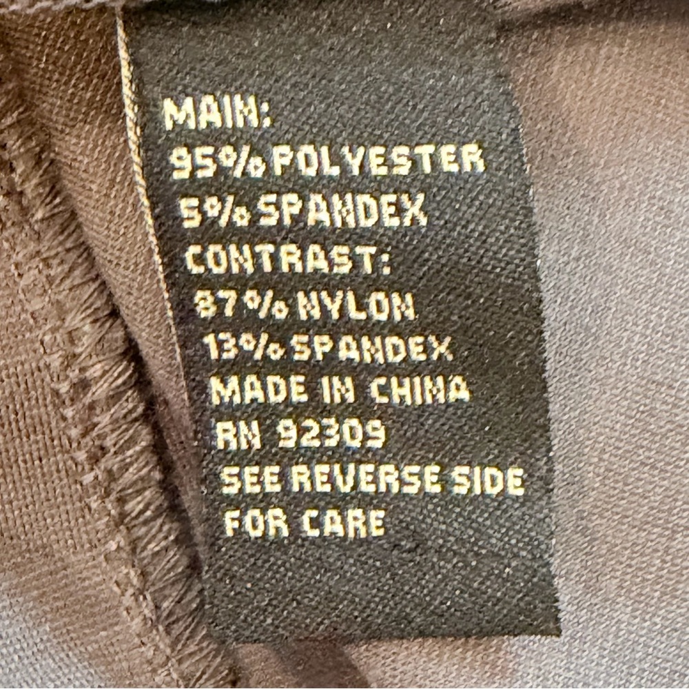 DG2 Diane Gilman Gray Draped Blazer Camo Sleeve Stretch Jacket Womens L Ponte - Picture 9 of 10